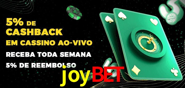 Promoções do cassino ao Vivo joybet